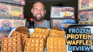 Reviewing ALL •KODIAK POWER WAFFLES! 🐻 💪🏼🧇