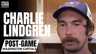 Charlie Lindgren Reacts to Scoring on Own Goal With Back Hand Shot: \