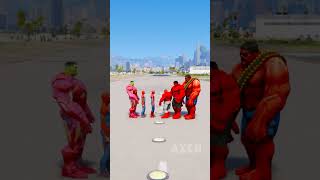 RANDOM SPIDER-MAN VS RED HULK SUPERHEROES BATTLE WHO IS STRONGEST #shorts