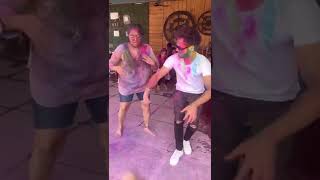 Pragathi aunty hot Holi dance with Nikhil