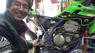 KLX250SR マスタータンクにフルードを入れましたが・・・