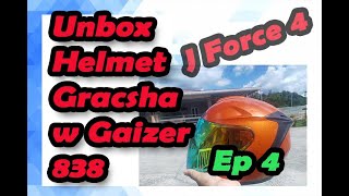 HELMET GRACSHAW G838 GAIZER, EDISI SHOEI J FORCE 4