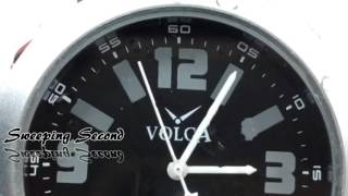 VOLGA-0030 Sweeping Second Hand Designer Sport Analog Water Resistance Fancy Watch