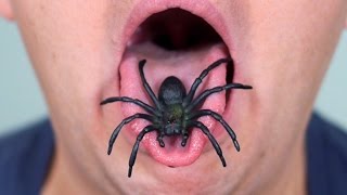 SPIDER IN MOUTH!