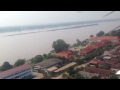 lao airlines plane landing in savannakhet atr 72