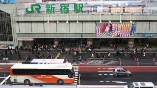 新宿駅前　バスタ新宿から新宿駅南口を見る　２０１６．４．５　Shinjuku Station