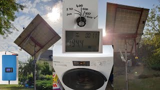 Autarkie erhöhen PV Solar Strom mit Waschmaschine verbrauchen. Stromzähler bleibt per Dimmer stehen.