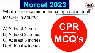 norcet exam preparation I aiims norcet 2023 I cpr norcet questions and answers #31