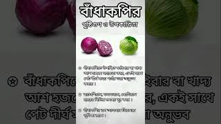 আমাদের শরীরে বাঁধাকপির পুষ্টিগুণ ও উপকারিতা । #cabbage #cabbagerolls #nutrition #shorts