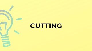 What is the meaning of the word CUTTING?