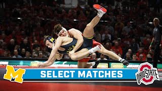 Select Matches: Michigan at Ohio State | Big Ten Wrestling | 1/26/24