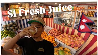 $1 Juice In Nepal 🇳🇵