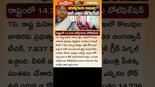 నిరుద్యోగులకు గుడ్ న్యూస్ 14,236 ఉద్యోగాలు Anganwadi Jobs 2025 Telangana Anganwadi Posts Latest News