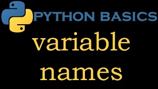 Python Basics 2 # Legal and Illegal Variable Names