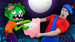 Escaping from Clumsy Zombies | Nursery Rhymes & Kids Songs