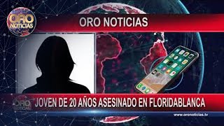 Joven de 20 años asesinado en Floridablanca | Oro Noticias