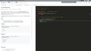 [Javascript] Backtracking + Array Template - # 39. Combination Sum
