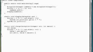 11 05 Passing ArrayLists As Method Arguments