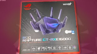 ASUS ROG Rapture GT-AXE16000 WIFI 6E Router: Unboxing & Setup 2023