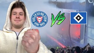 Pyroshow am Holstein Stadion 🏟 Holstein Kiel vs HSV/ Stadionvlog