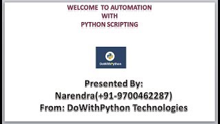 Python Scripting for Automation Day2