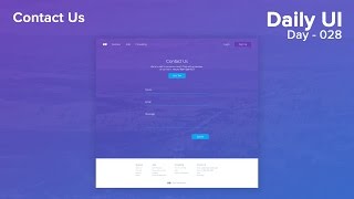 Daily UI - Day 028 - Contact Us