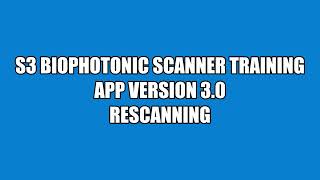 Version 3.0 Scanner App Training ... Performing Rescans