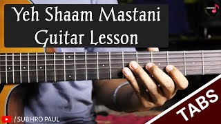 Yeh Shaam Mastani Guitar Tabs | Kishore Kumar | Easy Guitar Lesson For Beginners | Tutorial, Lead