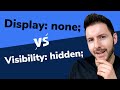 Difference Between CSS Display None and Visibility Hidden | Hide Elements in CSS