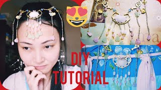 DIY Tutorial - Chinese Accessories Necklace Lily Blossom Hair Accessories 荷花盛开璎珞项圈项链