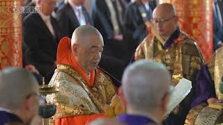 京都・醍醐寺で新座主就任の晋山式（2024年5月30日、京都市伏見区）　Shinzanshiki ceremony at Daigoji Temple in Kyoto