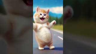 😻🐾️Funny cat dancing video #dancingcat #funnycat #catlovers #catsofworld #shortfeed