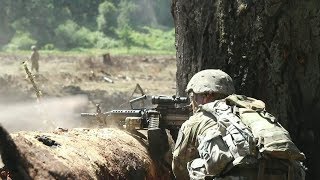 US Army Company Combined Arms Live Fire at Joint Base Lewis McChord