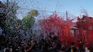 平成30年4月15日　半田山車祭り 西成岩地区　成石神社坂下し～曳き別れ 日之出車・敬神車