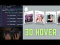Card Hover 3D Effect Using HTML CSS & Javascript - No Talking