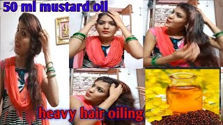 How to apply oil, heavy hair oiling with mustard oil, benefits of mustard oil