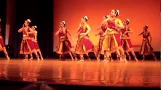 Kaliya and Krishna- Indian Classical Dance item by JHU  Shakti at Nrityamala -2012