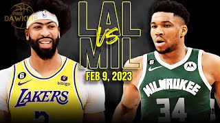 Los Angeles Lakers vs Milwaukee Bucks Full Game Highlights | Feb 9, 2023 | FreeDawkins