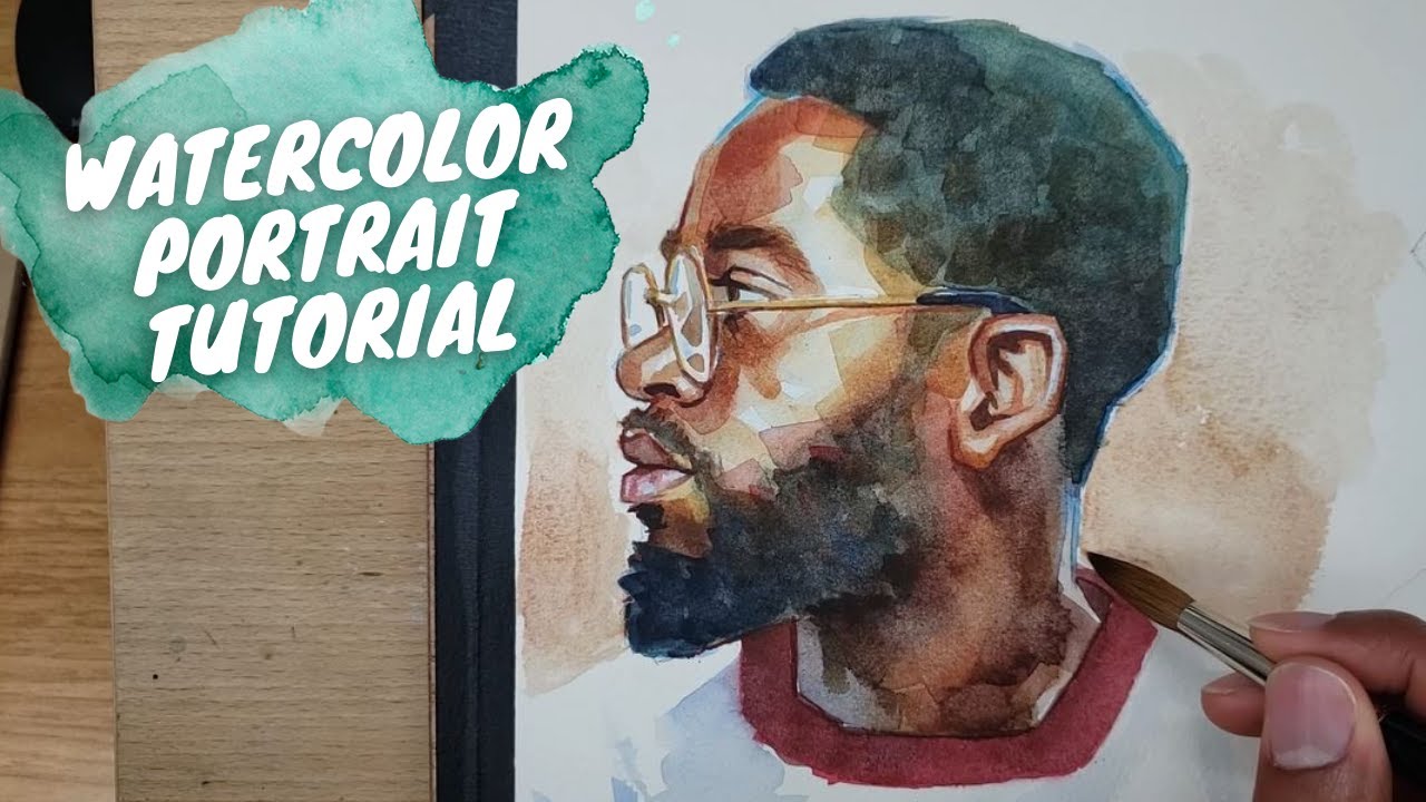 Watercolor Painting Portrait Tutorial At Margaret Kyzer Blog