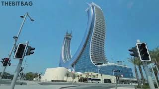 Raffles Doha, A hotel that has the shape of two gigantic swords