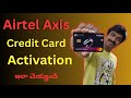 Airtel Axis bank Credit Card Online Activation Process Telugu || Airtel Bank Credit Card || Gtricks