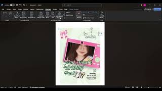 Birthday Invitation to multiple recipient using MS word