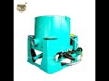 Automatic gold concentrator working process for rock and alluvial gold ore recovery