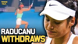 Raducanu WITHDRAWS from Australian Open 2022 Warmup Event | Tennis News