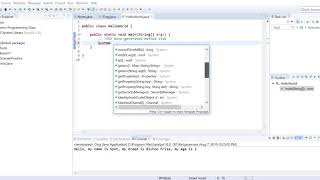 Java Lesson #1 Introduction to Classes and Objects, First Program: "Hello World!"