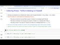 Indexing and Slicing Arrays in Python