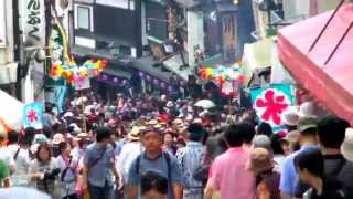 成田祇園祭２０１４　３日目　山車・屋台　総引き　仲町の坂を上がる幸町の山車　7月6日 Narita Gion Festival,　00110