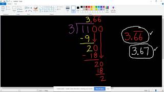 Long Division with repeating decimal answer!