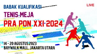 LIVE  SEMI FINAL PUTRA 🇲🇨 KALTENG VS KALTIM 🏓 PRA PON 2024