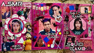 ASMR Compilation Squid Game 2 DIY🦑🎮🕹️|Scrapbooking|Relax🎧|Journal with me|Netflix▶️